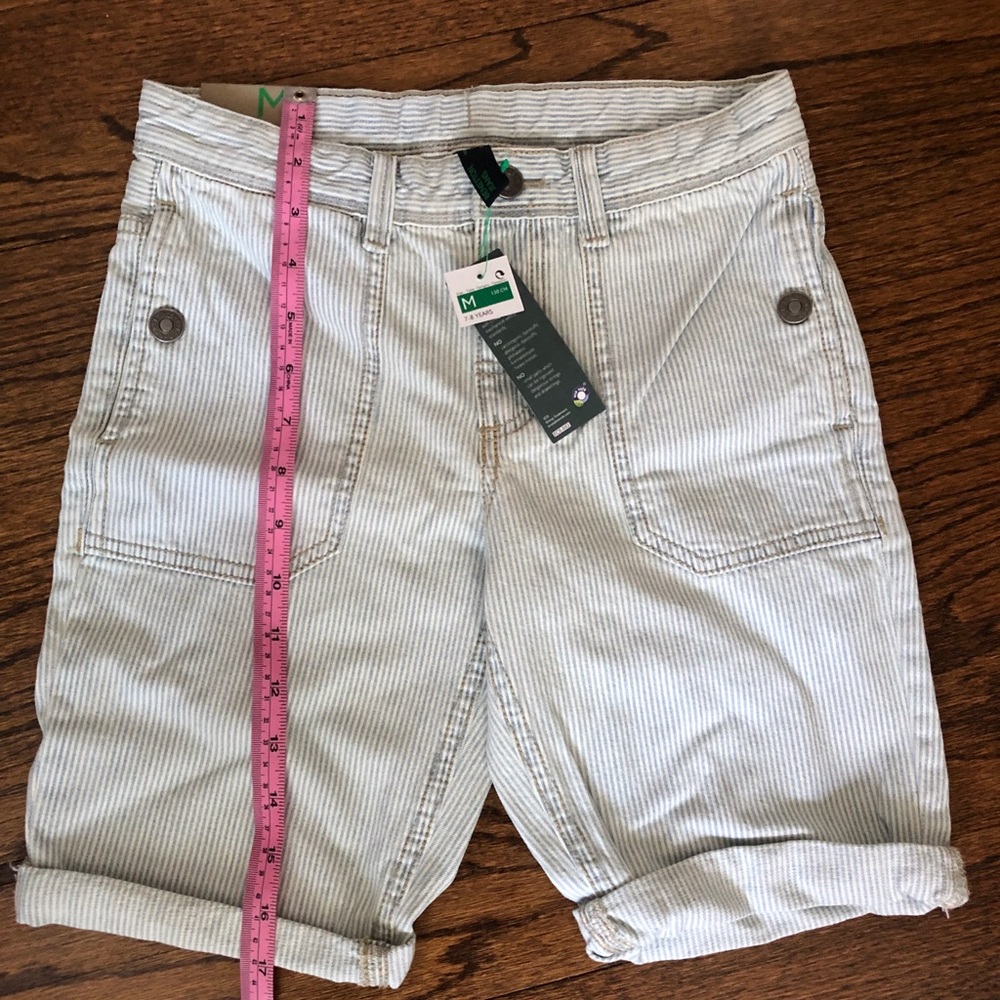 ♥️3/$18♥️NWT Benetton blue/white denim shirts.